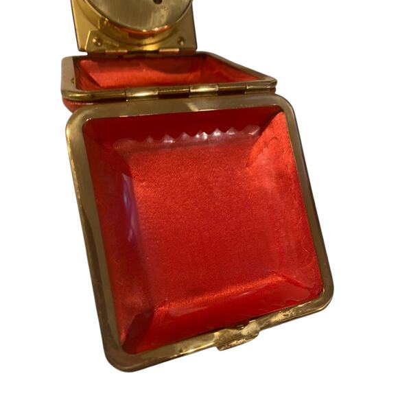 Vintage Bradley Red Folding Travel Winding Alarm Clock MCM Salvage - Picture 8 of 9